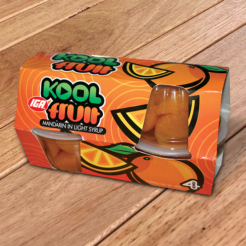 iga Fruit Cup packaging design