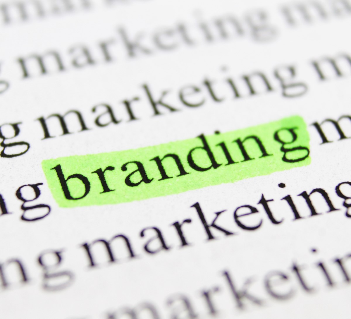 The word 'branding' highlighted in green | Featured image for the Power of a Brand blog article.